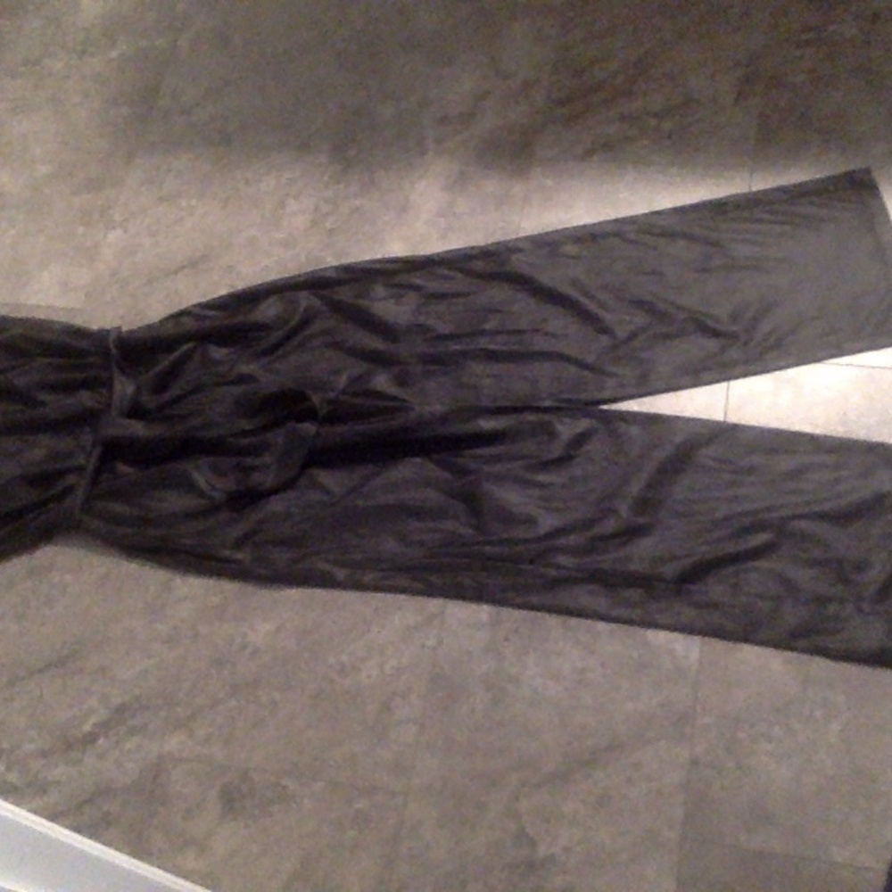 *SALE* Victoria Sport Strapless Pantsuit Black Jumpsuit  Size M - Picture 2 of 6